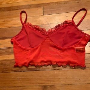red mesh top